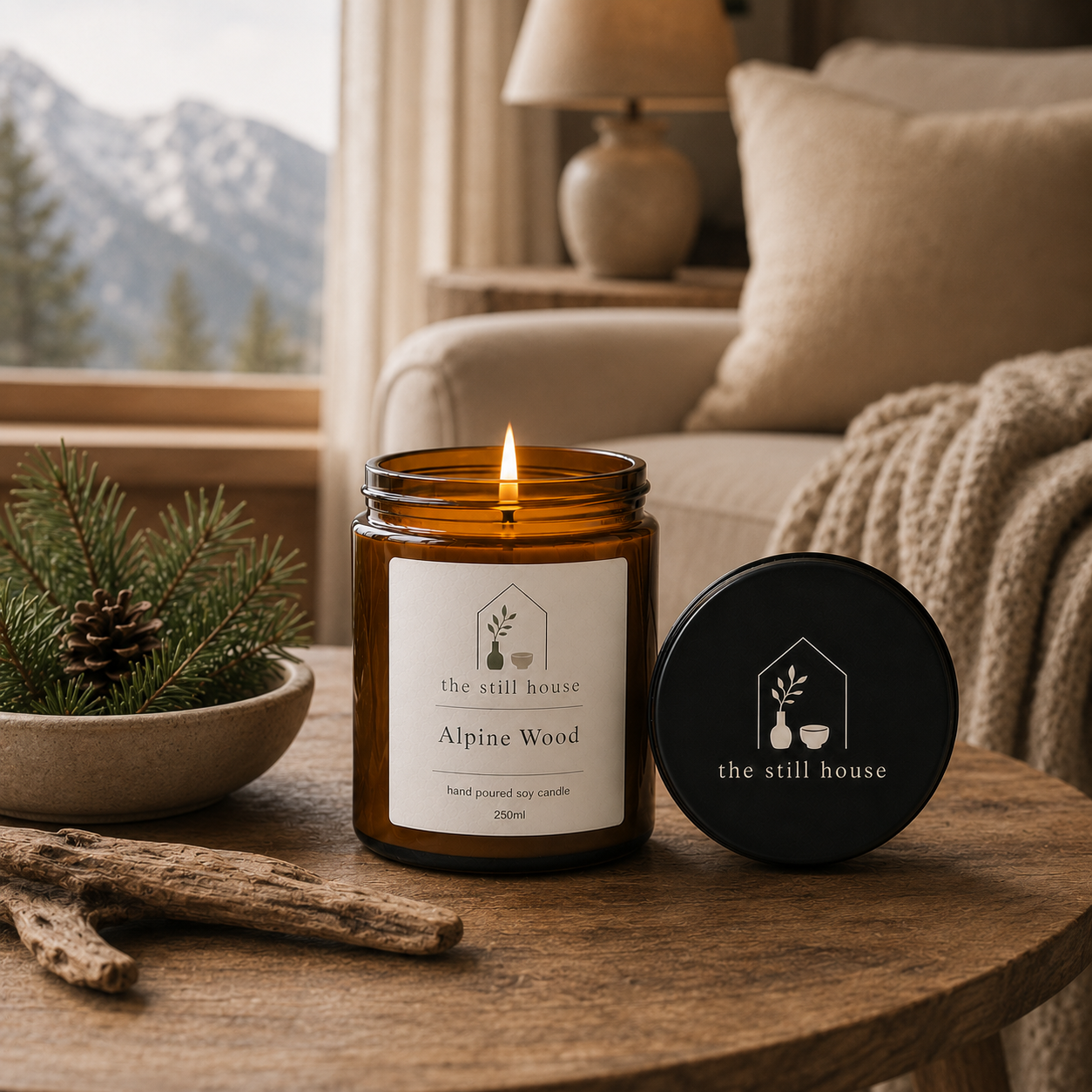 Alpine Wood Soy Candle