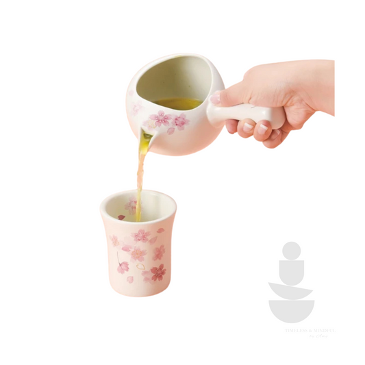 Mino ware Teapot & Mug | Cherry Blossom