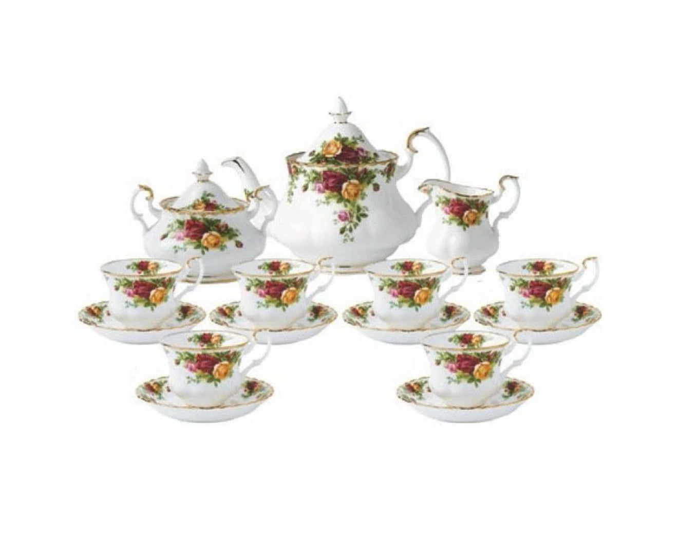 Royal Albert Old Country Roses Tea Set | 15 Piece