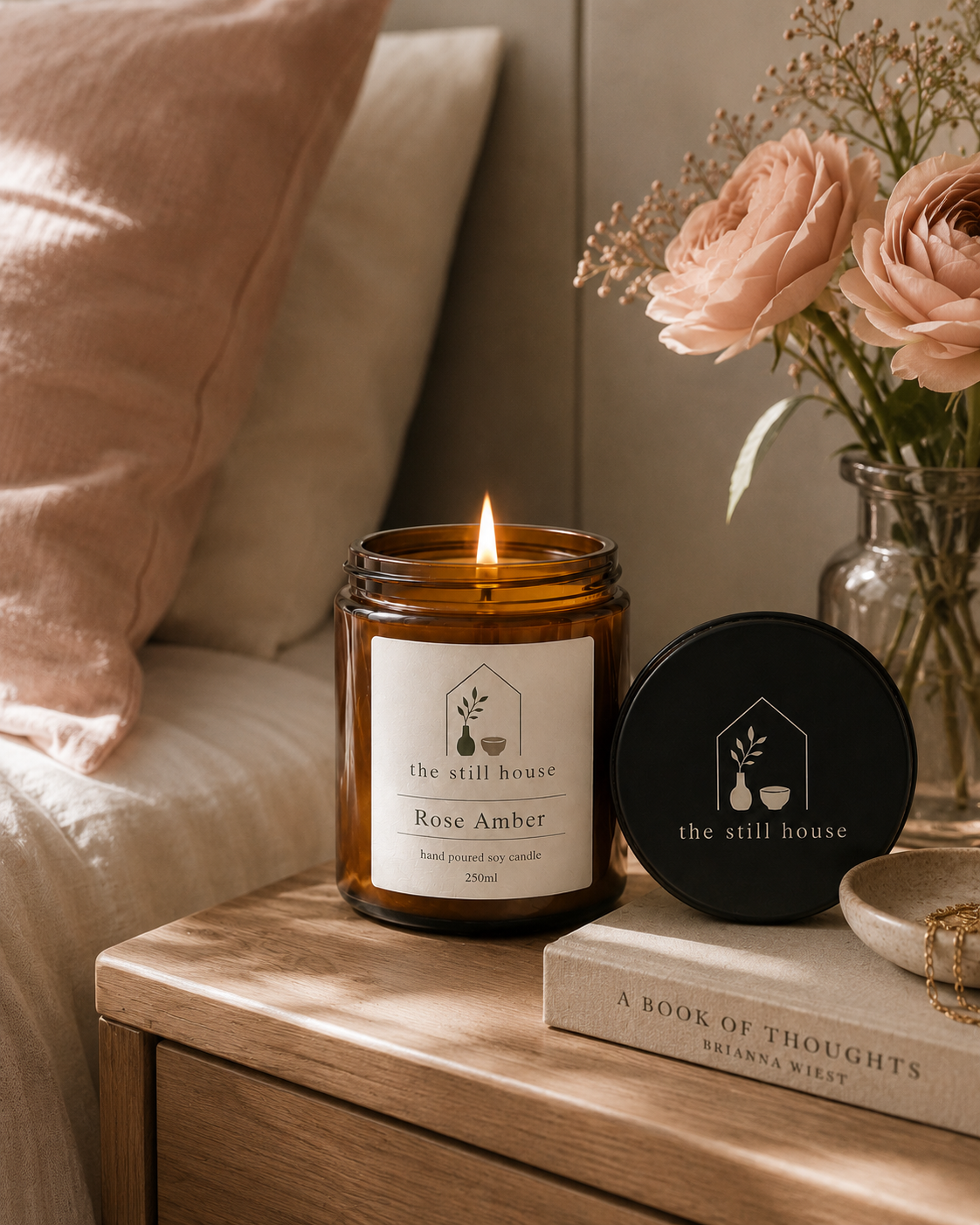 Rose Amber Soy candle