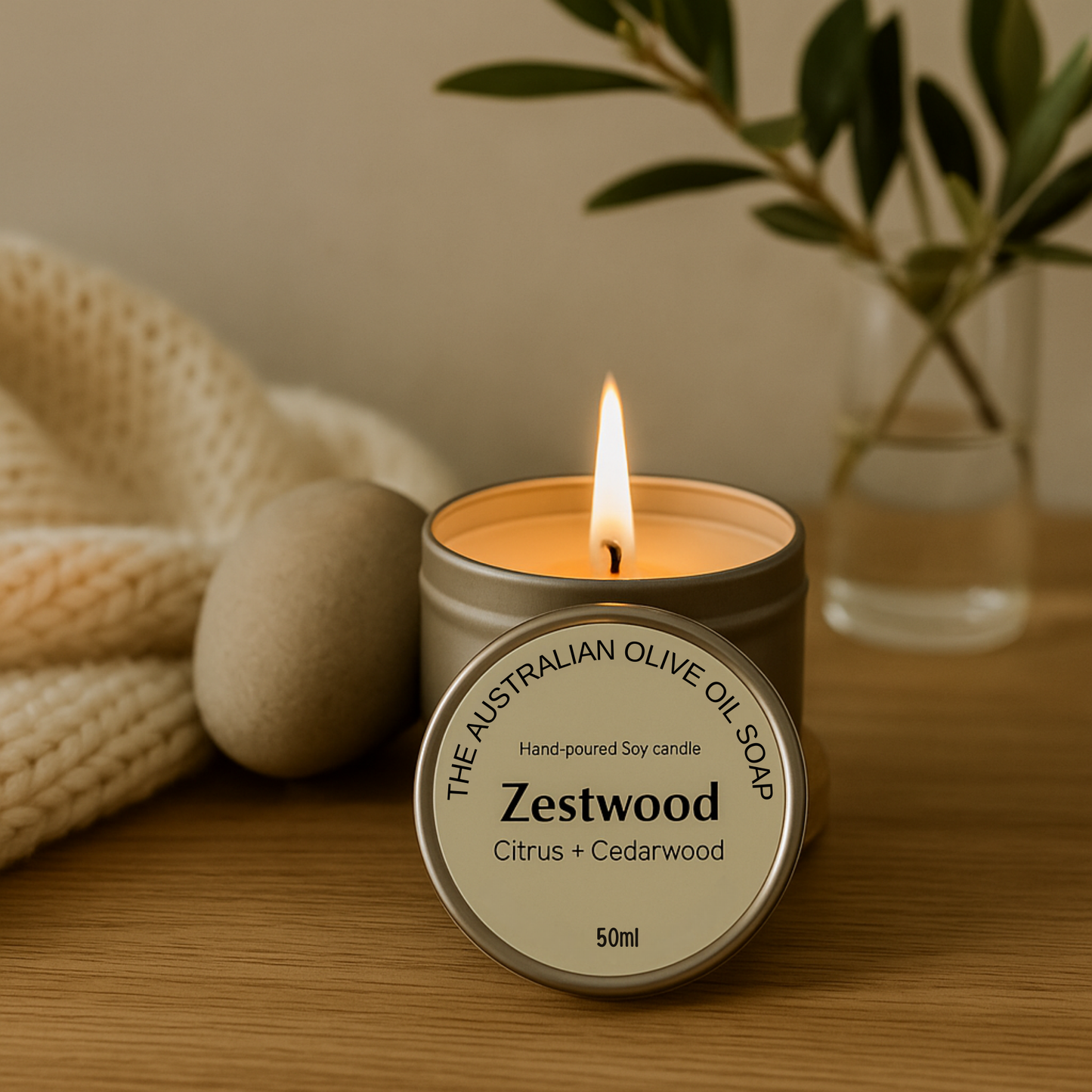 Zest wood Soy candle