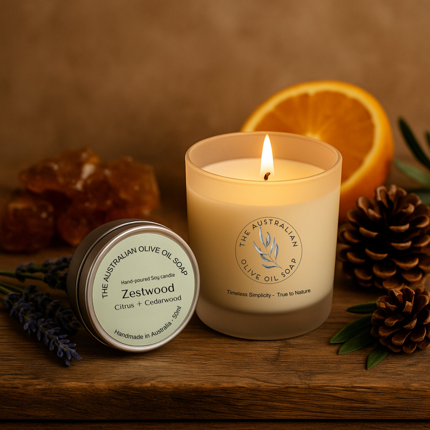 Zest wood Soy candle