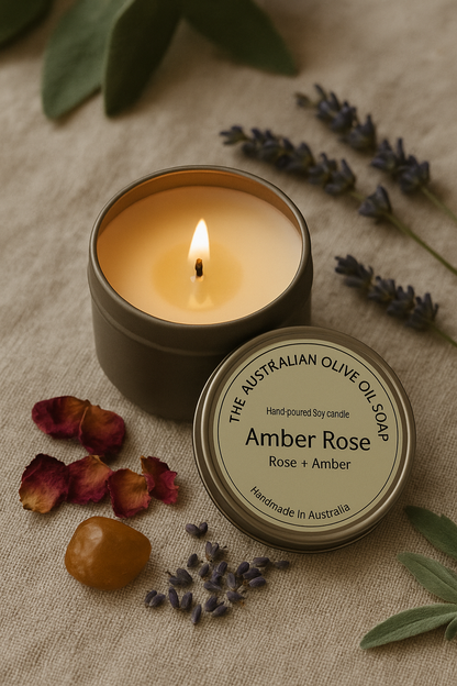 Amber Rose Soy candle