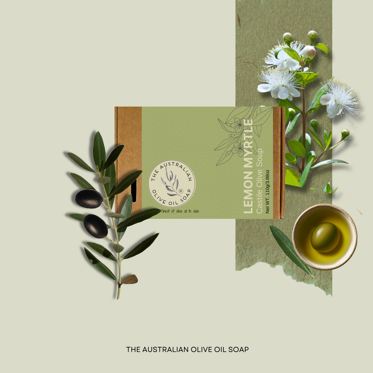 LEMON MYRTLE Castile Olive Soap