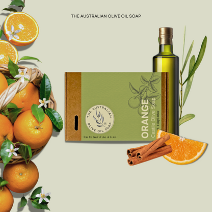 ORANGE CINNAMON Castile Olive Soap